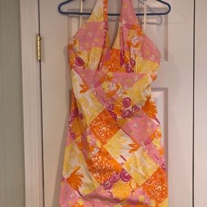 Lilly Pulitzer halter patch work dress